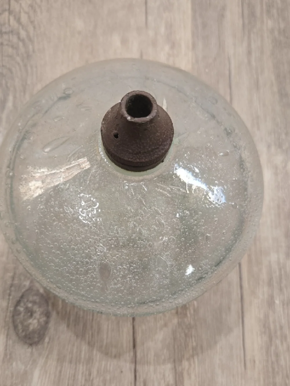 Vintage Glass Oil Lamp. No Wick